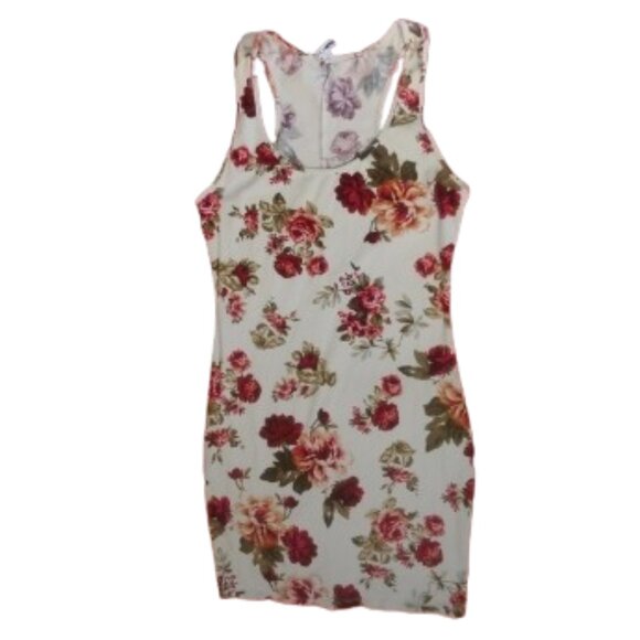 Fashion Nova-Flowers And Chocolate Floral Dress - Ivory - Picture 1 of 8